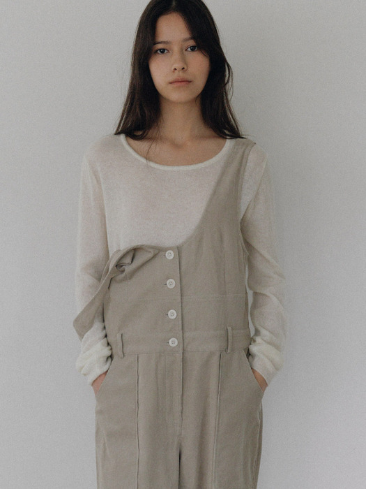 Roco alpaca round knit (cream)