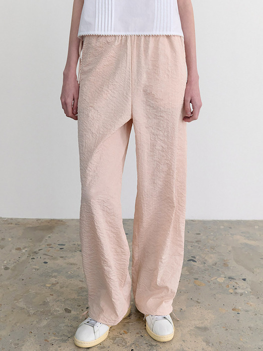 Mellow side string pants (peach)