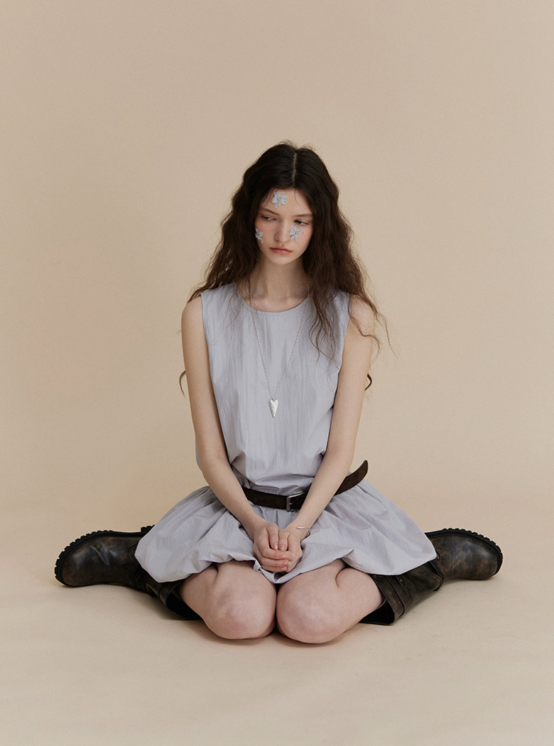 [Influencer pick]ローウエストシャーリングワンピース