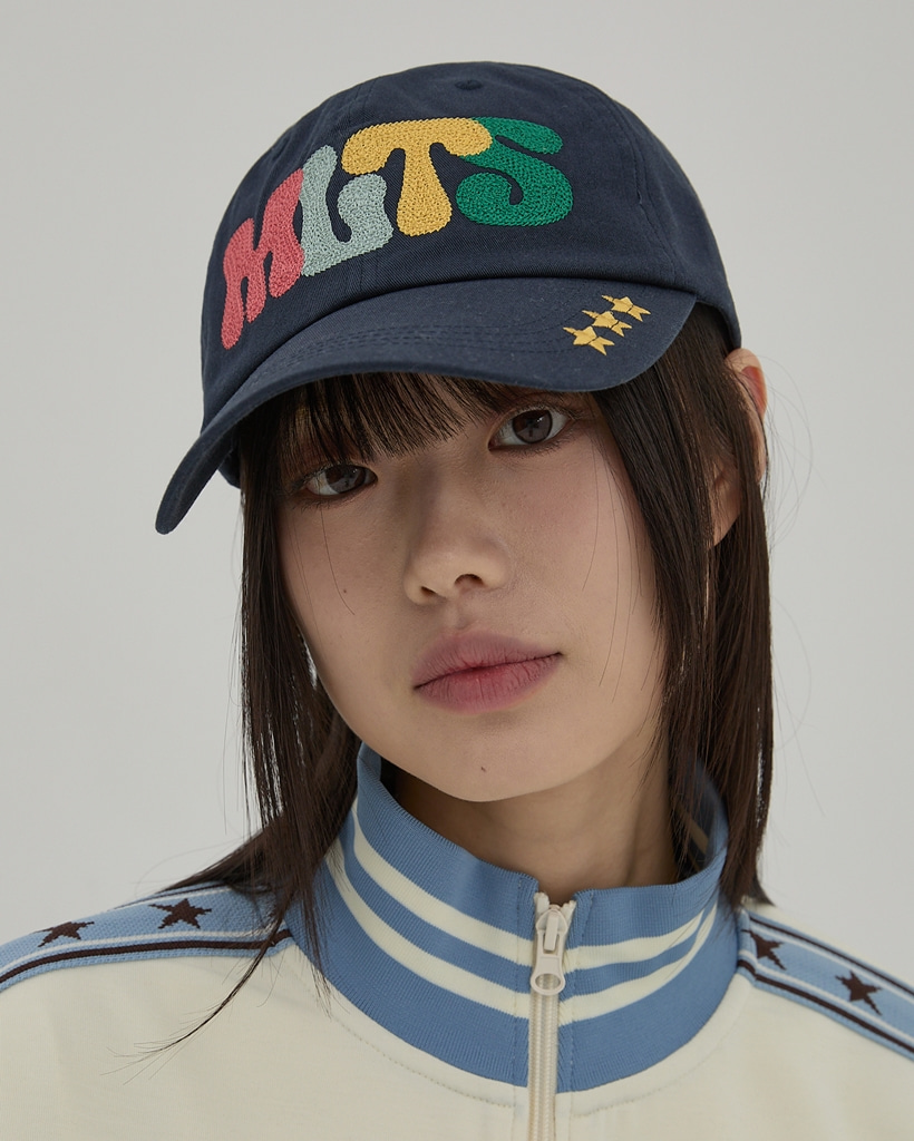 [K-POPアイドル着用] Multicolor MLTS Ball Cap NAVY