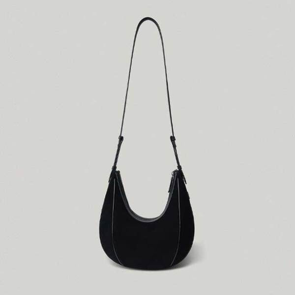 FOLNUA OVAL BAG BLACK - SUEDE | ファッション通販サイト NUGU