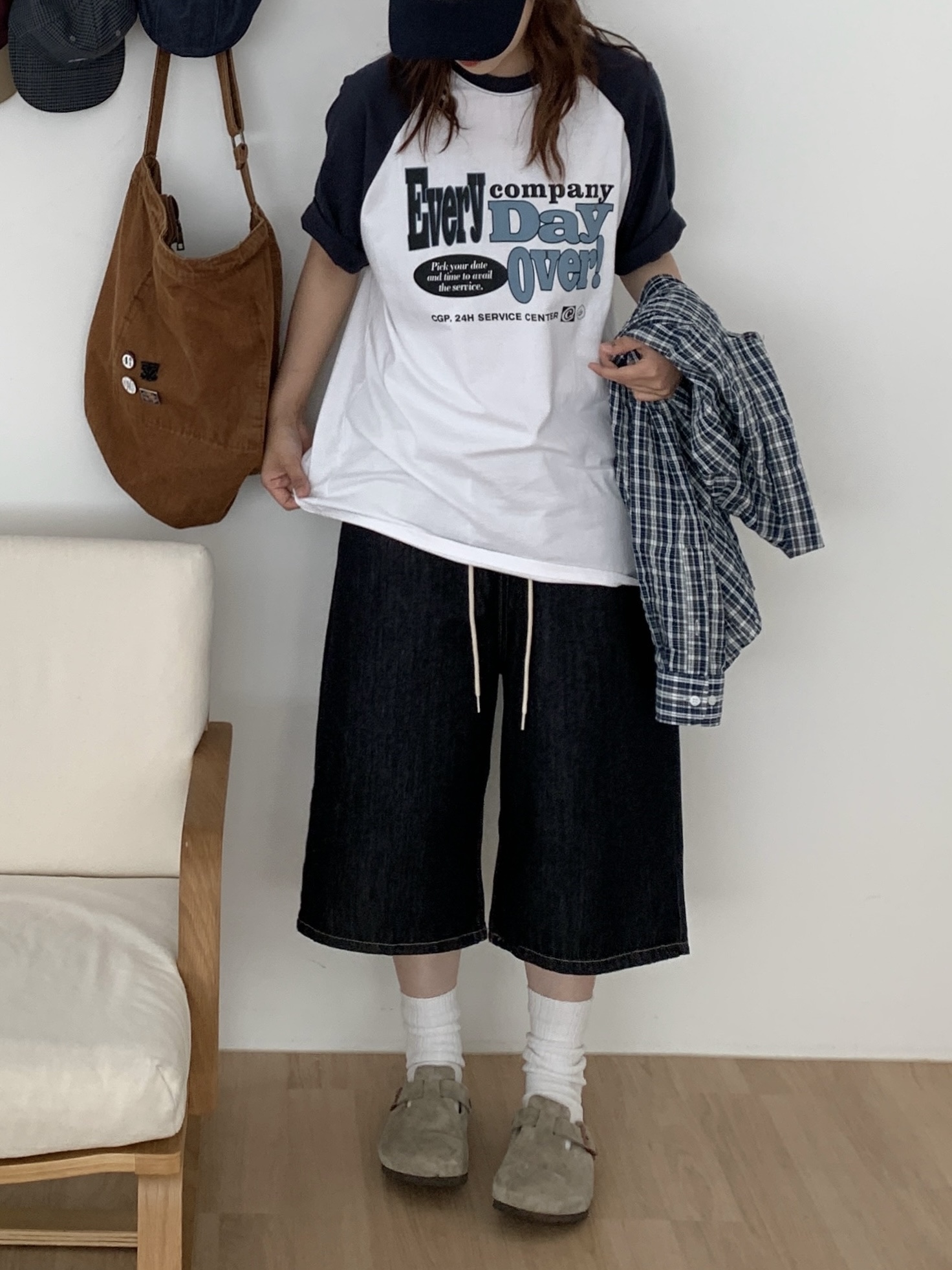 インディゴハーフデニムパンツ | ファッション通販サイト NUGU