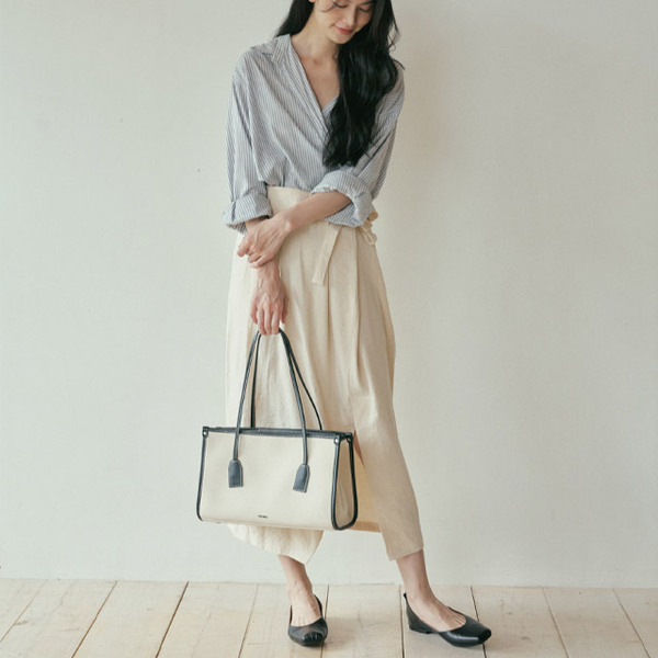FOLNUA BOSTONBAG BLACK - CANVAS | ファッション通販サイト NUGU