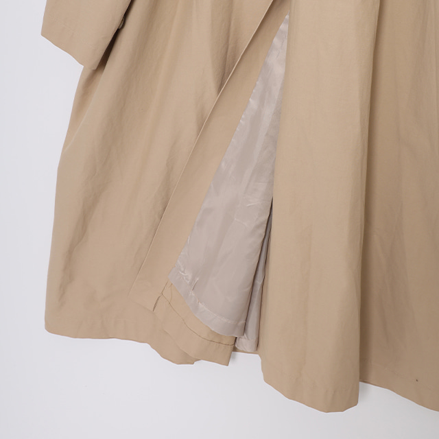 Flat long trench coat | ファッション通販サイト NUGU