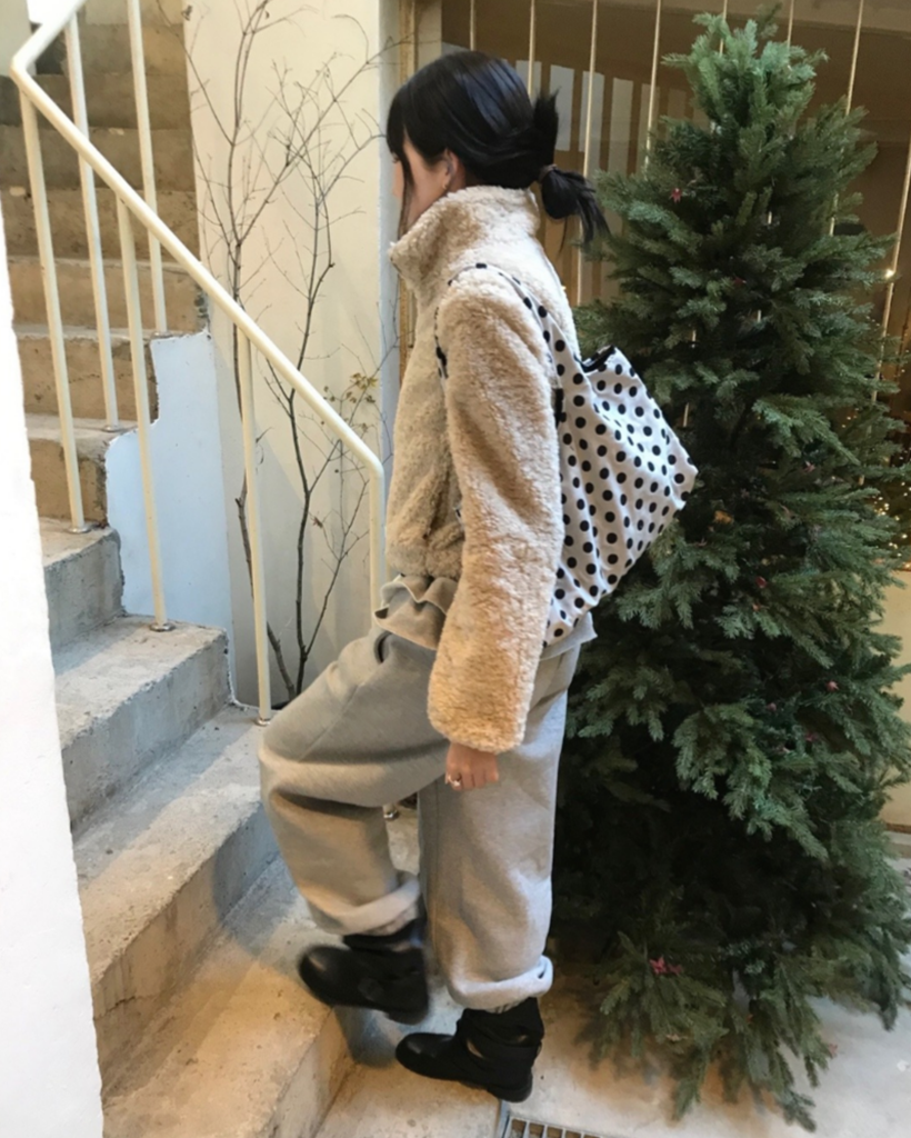 high neck fur zip-up (3color) | ファッション通販サイト NUGU