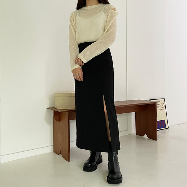 スリットロングスカート | ファッション通販サイト NUGU