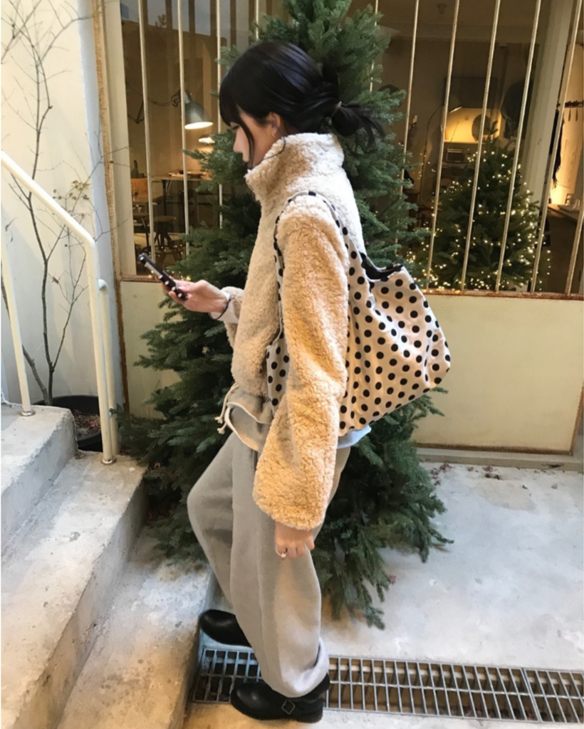 nugu アウター high neck fur zip-up (3color) | ファッション通販サイト NUGU