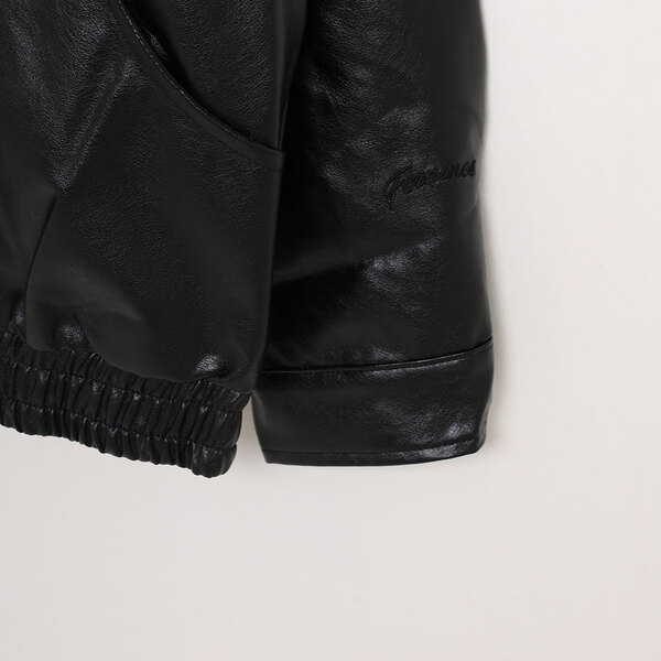 黒 レザー ジャケット ルーズフィット セール 30%OFF】LOOSE FIT LEATHER JACKET/ルーズフィット