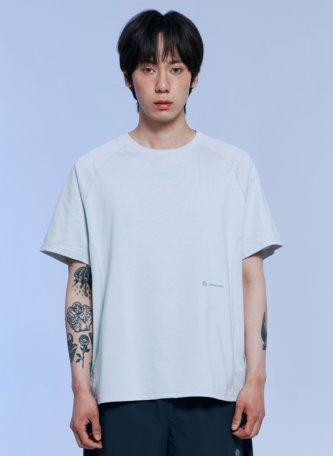 BREEZEX AEROCOOL INCISION SHORTSLEEVE-LIGHT GREY
