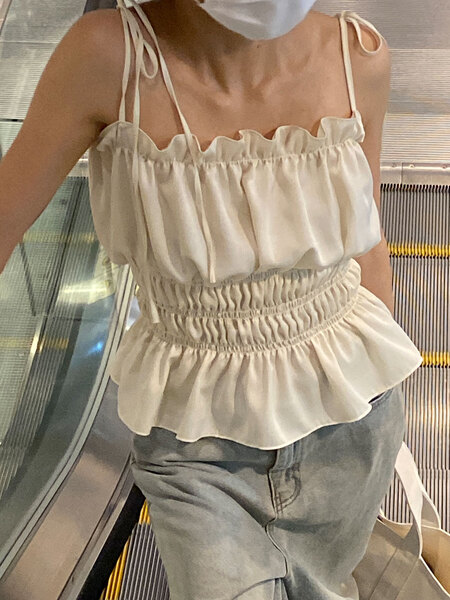 MY SAMOYED] Bon Bon Camisole (Vanilla) | ファッション通販