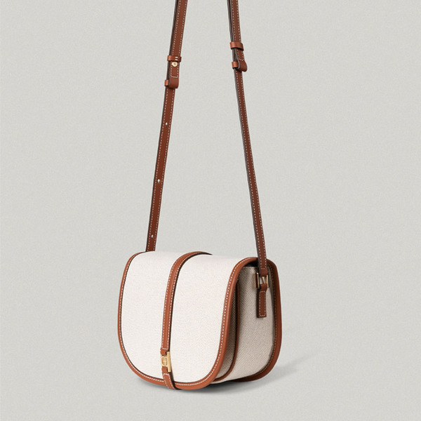 FOLNUA CLASSIC LOGO POCHE BAG BROWN - CANVAS | ファッション