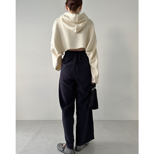 クロップドニットフーディ | ファッション通販サイト NUGU