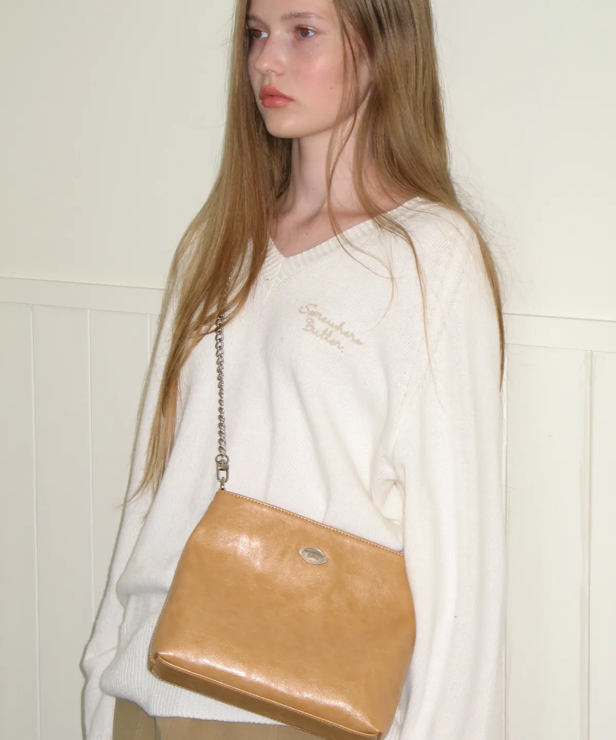 fle chain toast bag - caramel