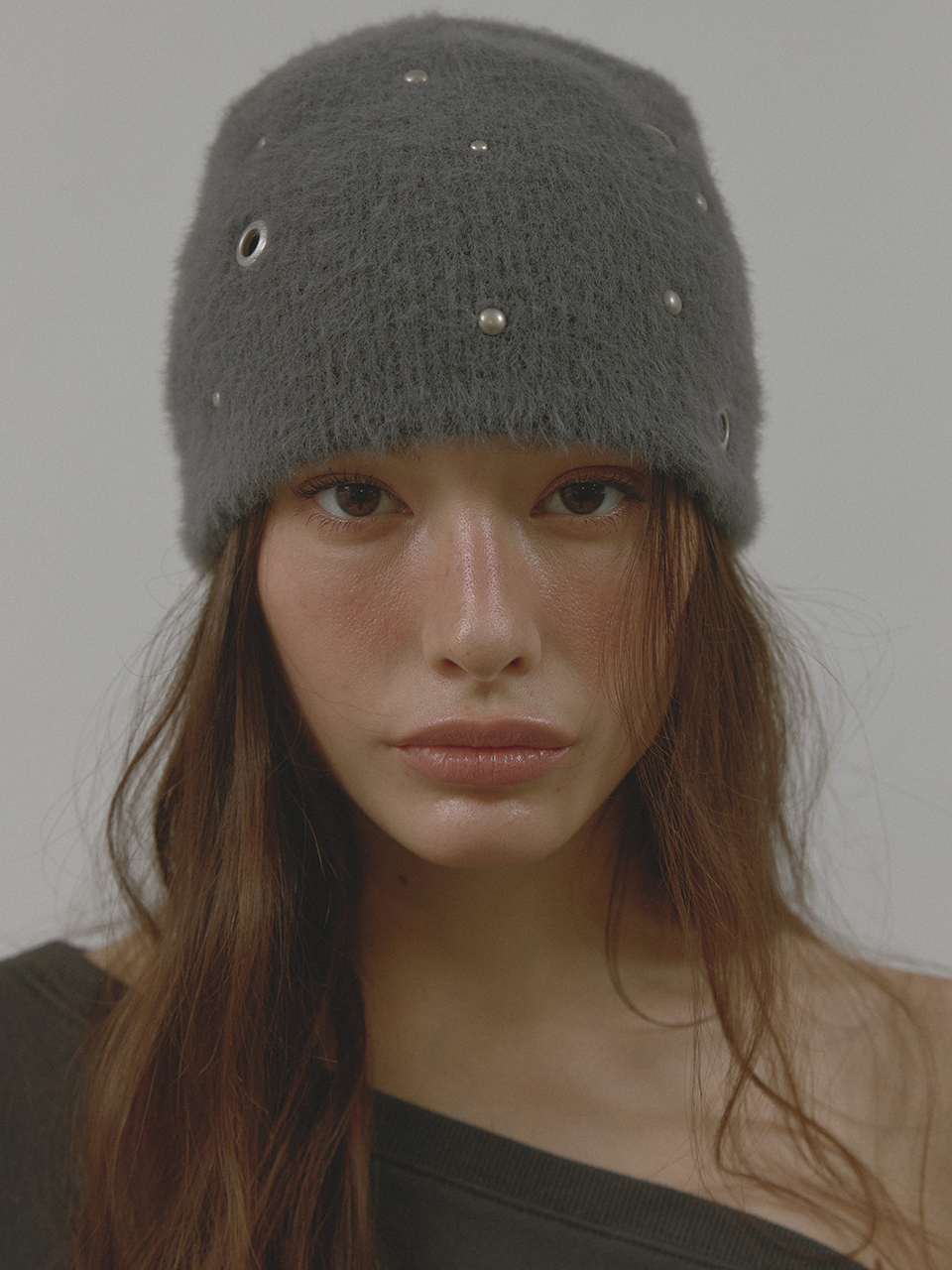 EDGE STUD KNIT BEANIE (GREEN) | ファッション通販サイト NUGU