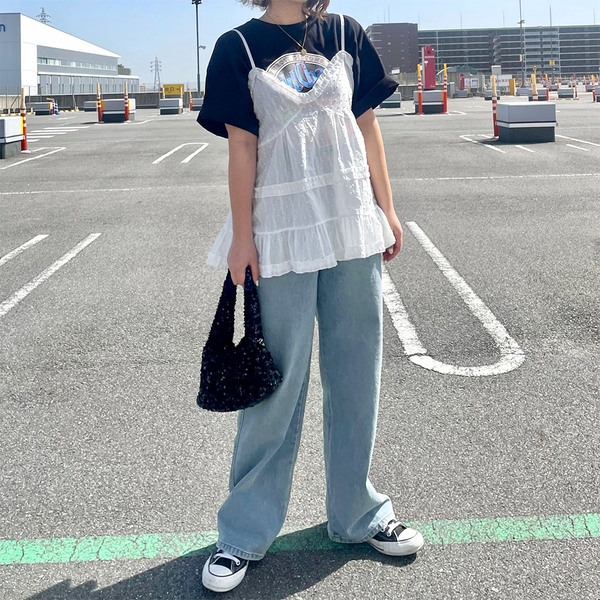 The barnnet フリルキャミ Heather｜カップ付きアソートフリルキャミ | Rakuten Fashion