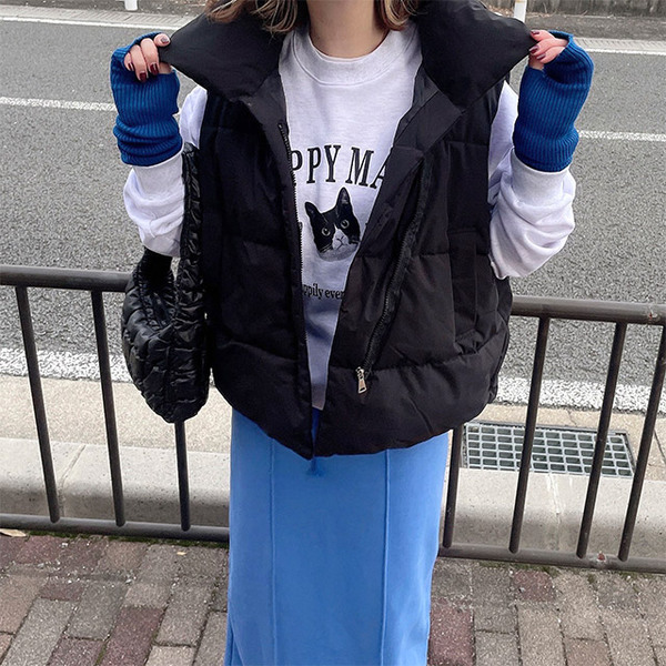 【miyalu】ダウンベスト　カナダグース　ベージュ カナダグース CANADA GOOSE ダウンベスト