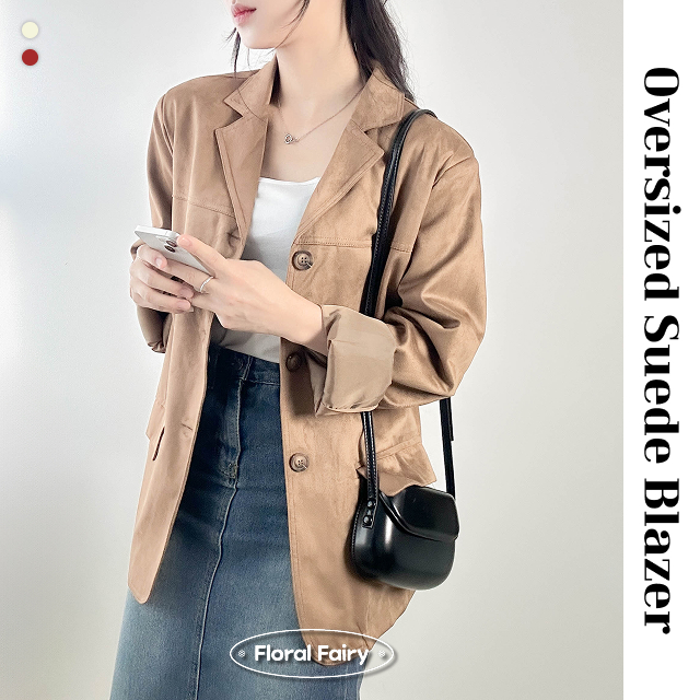 オーバーサイズスエードジャケット　nugu loomie オーバーサイズスエードジャケット | ファッション通販サイト NUGU