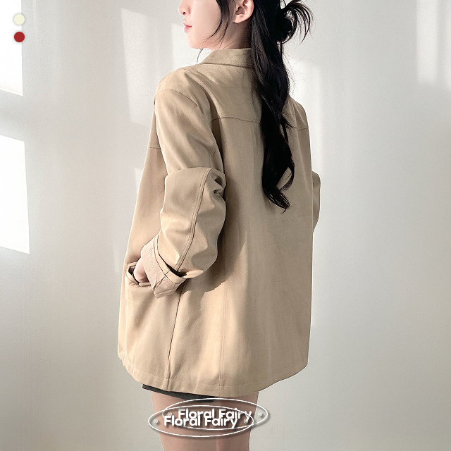 オーバーサイズスエードジャケット　nugu loomie オーバーサイズスエードジャケット | ファッション通販サイト NUGU