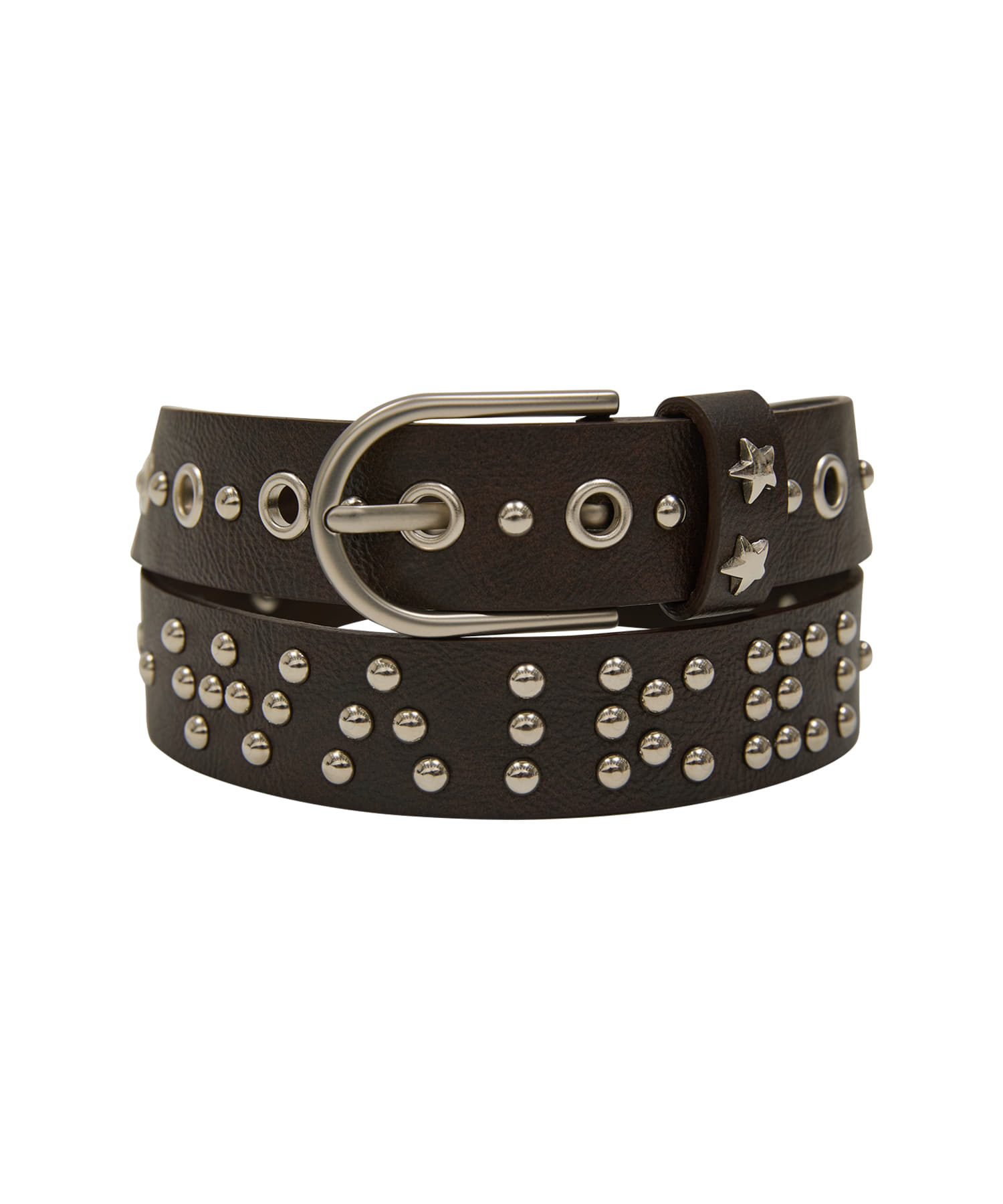 Stud Logo Belt BROWN