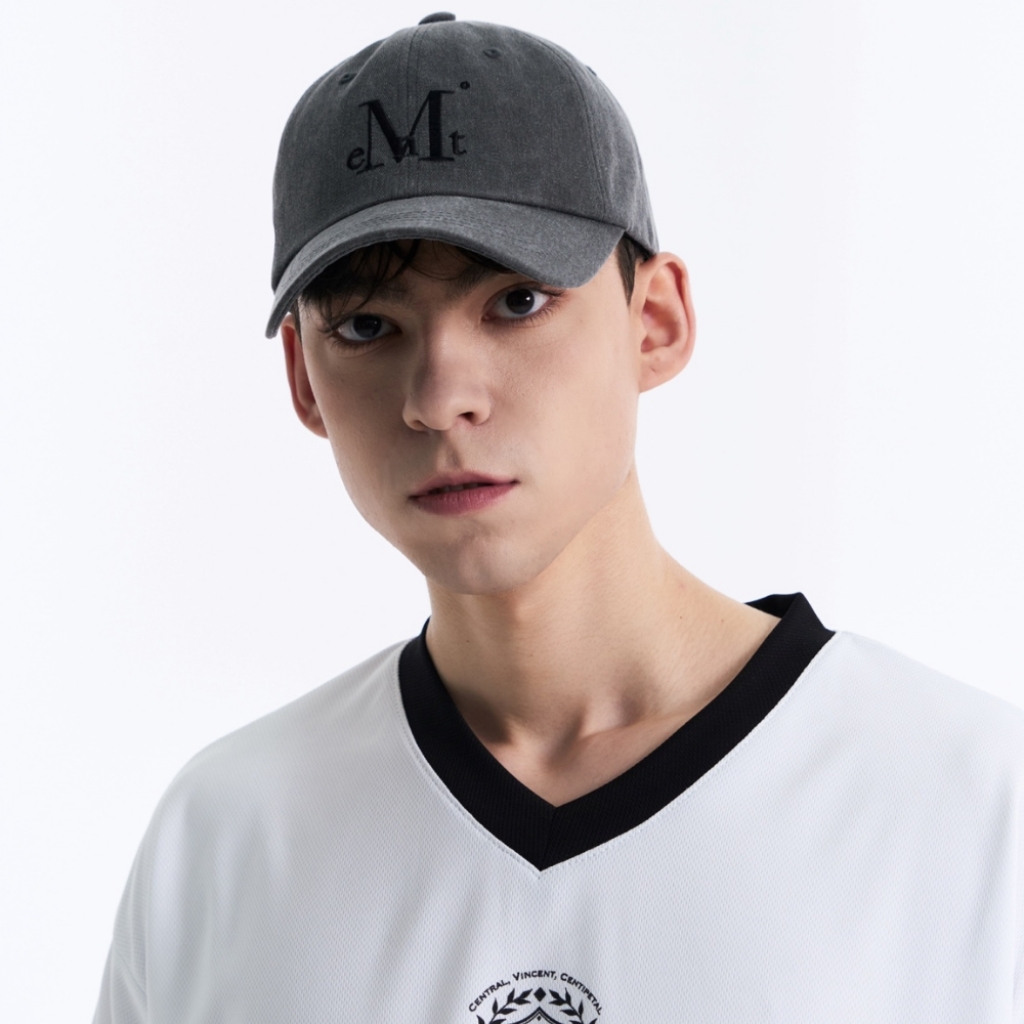 MUCENT SIGNATURE BALL CAP (Dyeing gray denim) キャップ