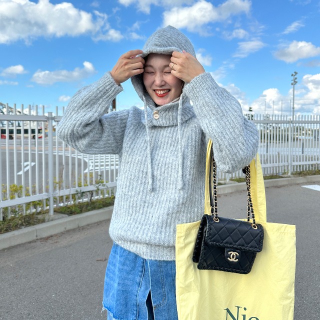 【THISISNEVERTHAT】ストライプワッフルニットパーカー グレー SVEVO ニットパーカー グレー – MINIMAL WARDROBE（ミニマル