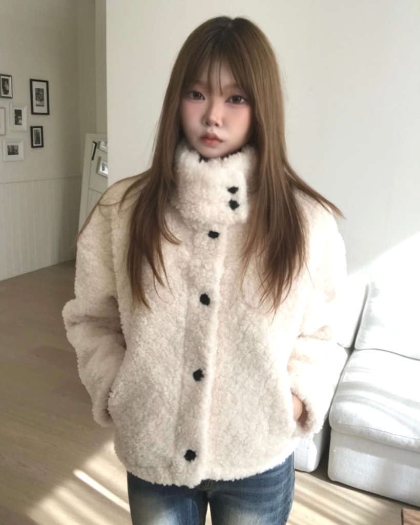 HIGH NECK DUDDLE JACKET (3color)