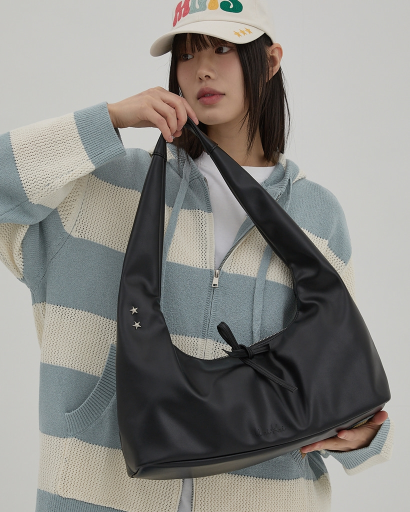 Chain Strap Layered Shopper-Bag [BLACK] | ファッション通販