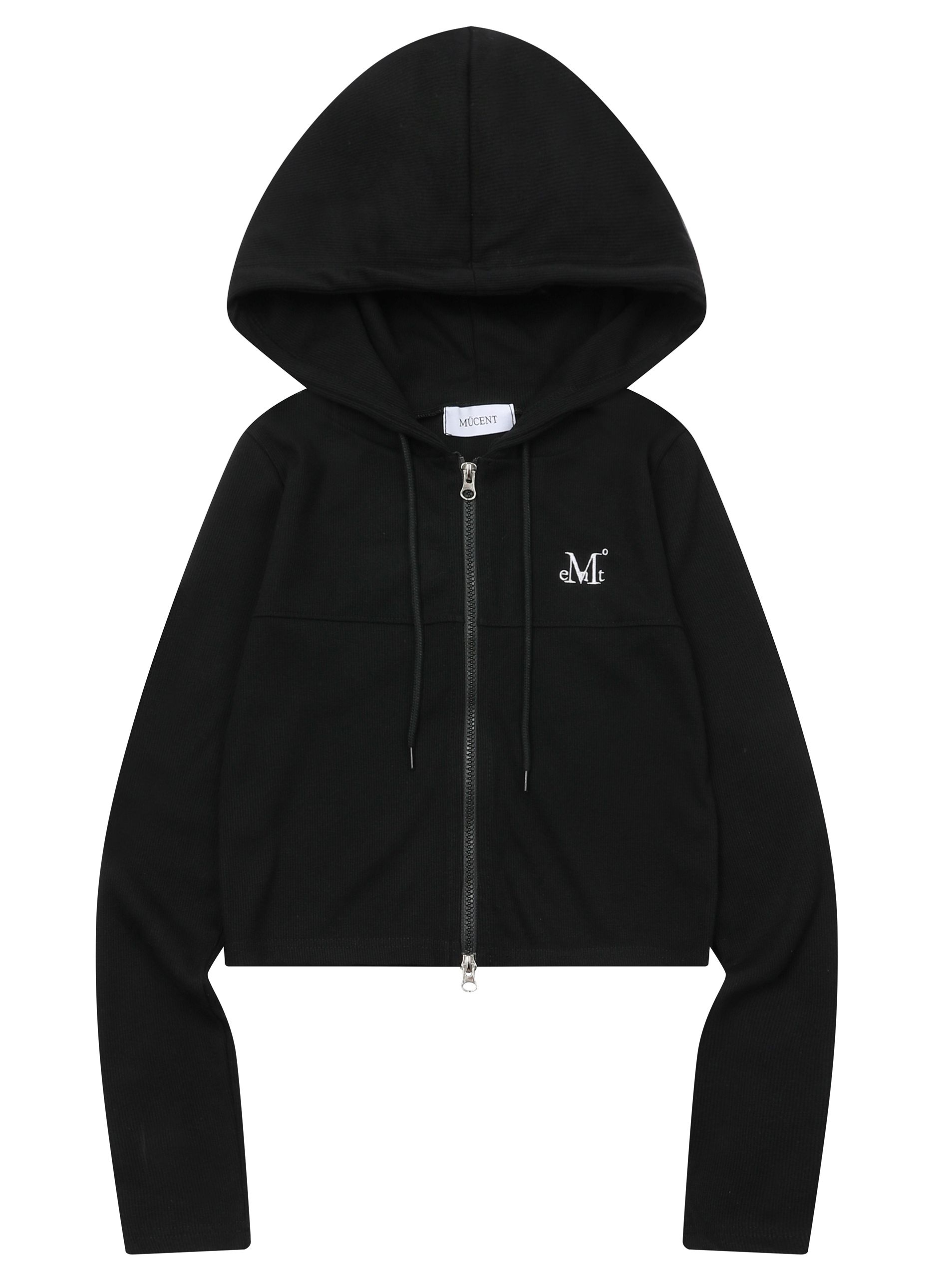 ZINEW SET UP SLIM FIT CROP HOOD ZIP-UP (3Color