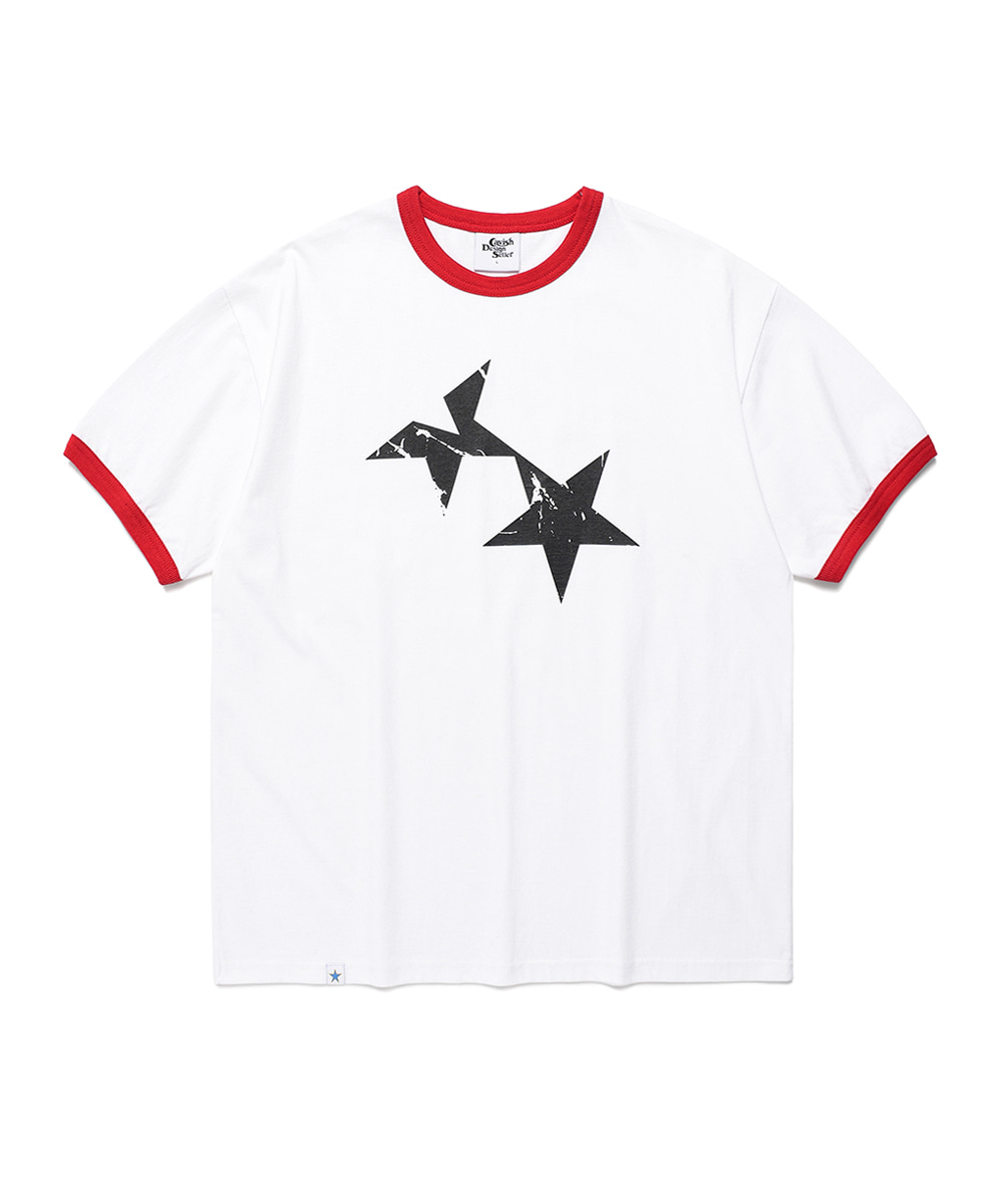 TWIN STAR RINGER SS TEE[WHITE] | ファッション通販サイト NUGU