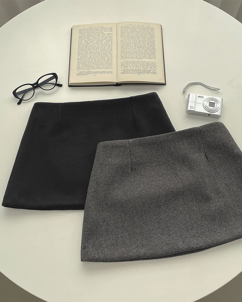 ウールAラインスカート