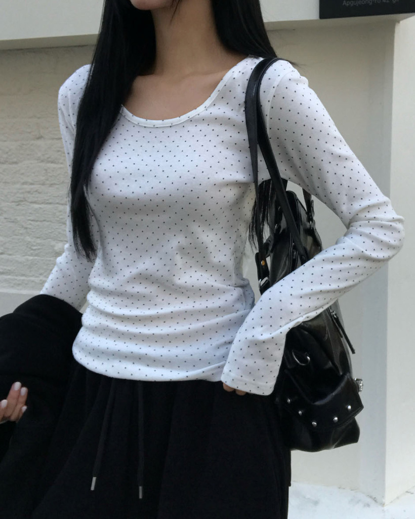 (ORIGINAL) クッキー、ストライプフィンガーホールTシャツ