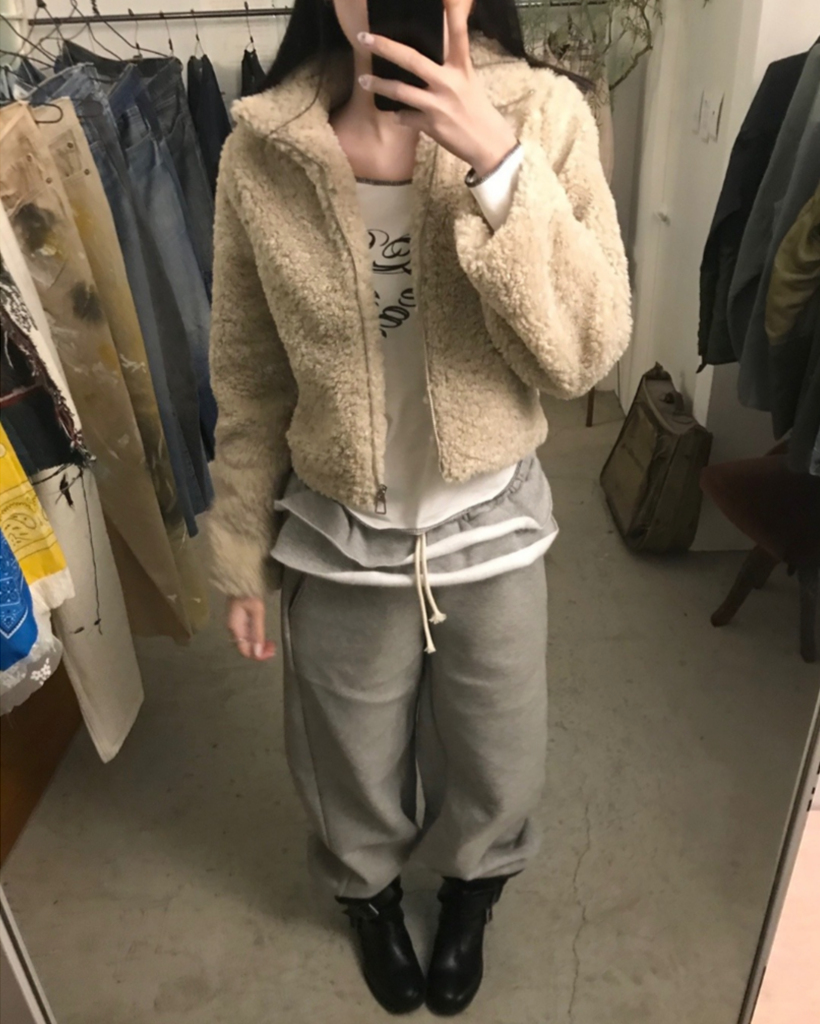 nugu アウター ユニセックスセミクロップダウンジャケット | ファッション通販