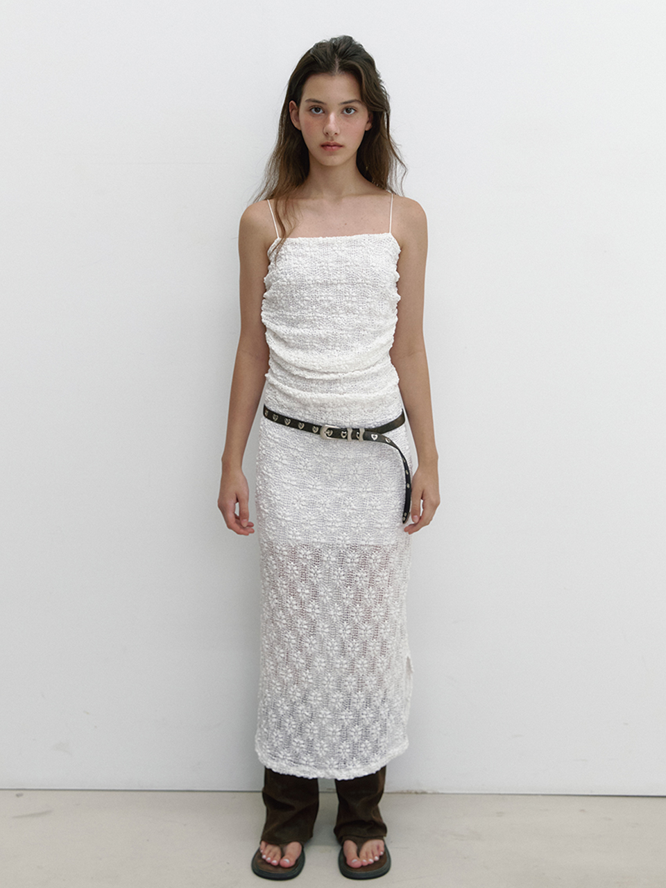 ユミナーページ FLOWER NET OPS (WHITE) | ファッション通販サイト NUGU