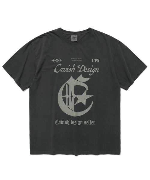 CAVISH ♥ FROG STAR PIGMENT SS TEE / 追跡付 FROG STAR PIGMENT SS TEE[CHARCOAL] | ファッション通販サイト NUGU