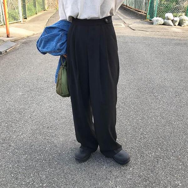 ツーピンタックワイドスラックス | ファッション通販サイト NUGU
