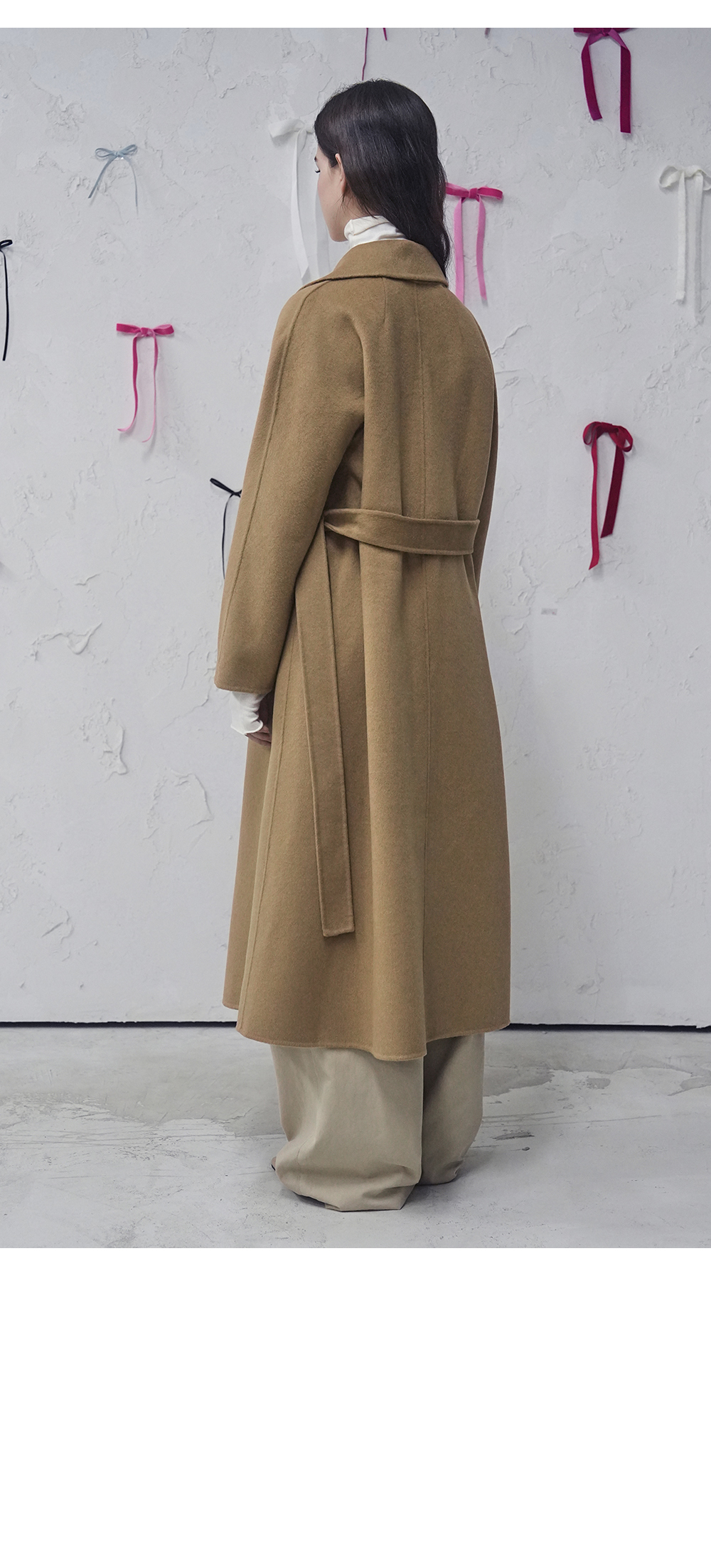 Langs Handmade Wool Coat IVORY | ファッション通販サイト NUGU