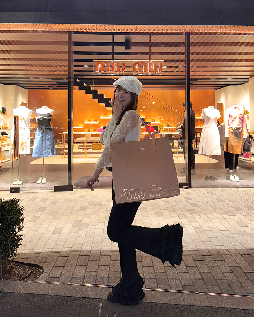 リブ編み　イエローフリルパンツ リブ編み イエローフリルパンツ