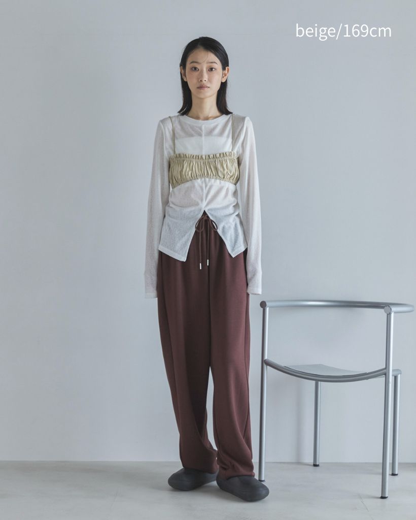 シャーリングブラトップビスチェ | ファッション通販サイト NUGU