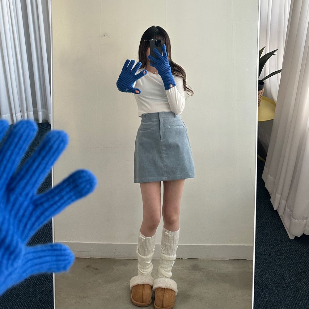 シンプルコーデュロイミニスカート | ファッション通販サイト NUGU