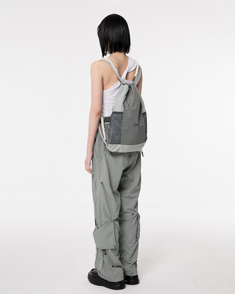 Wave Handmade Gym Sack - Gray (FL-724) | ファッション通販