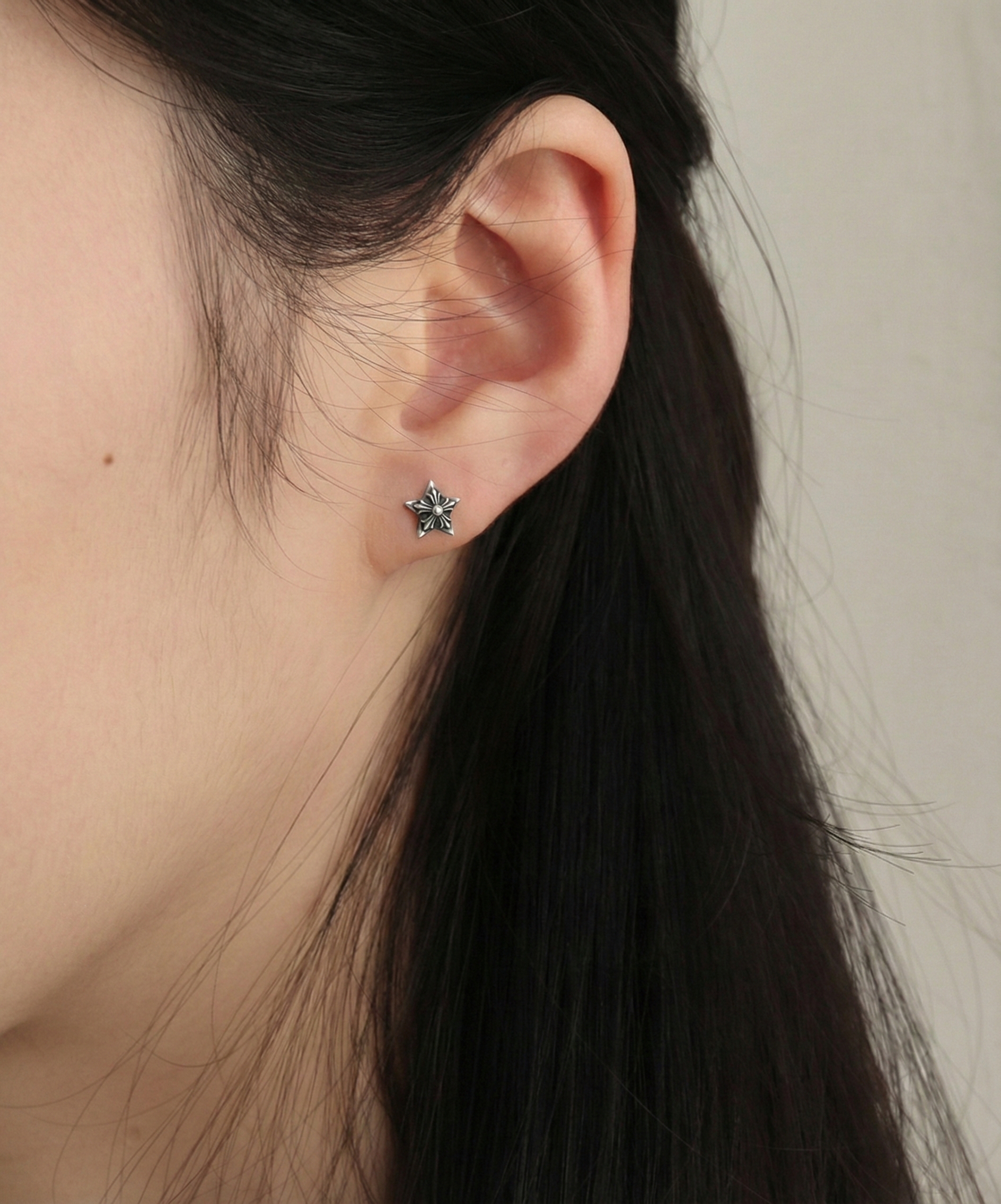 シルバー925スターピアス