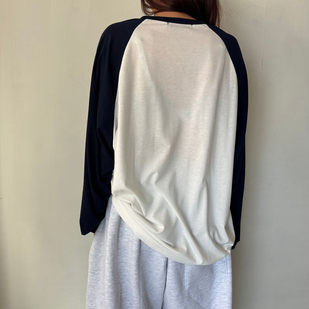 ラグランオーバーサイズ長袖Tシャツ | ファッション通販サイト NUGU