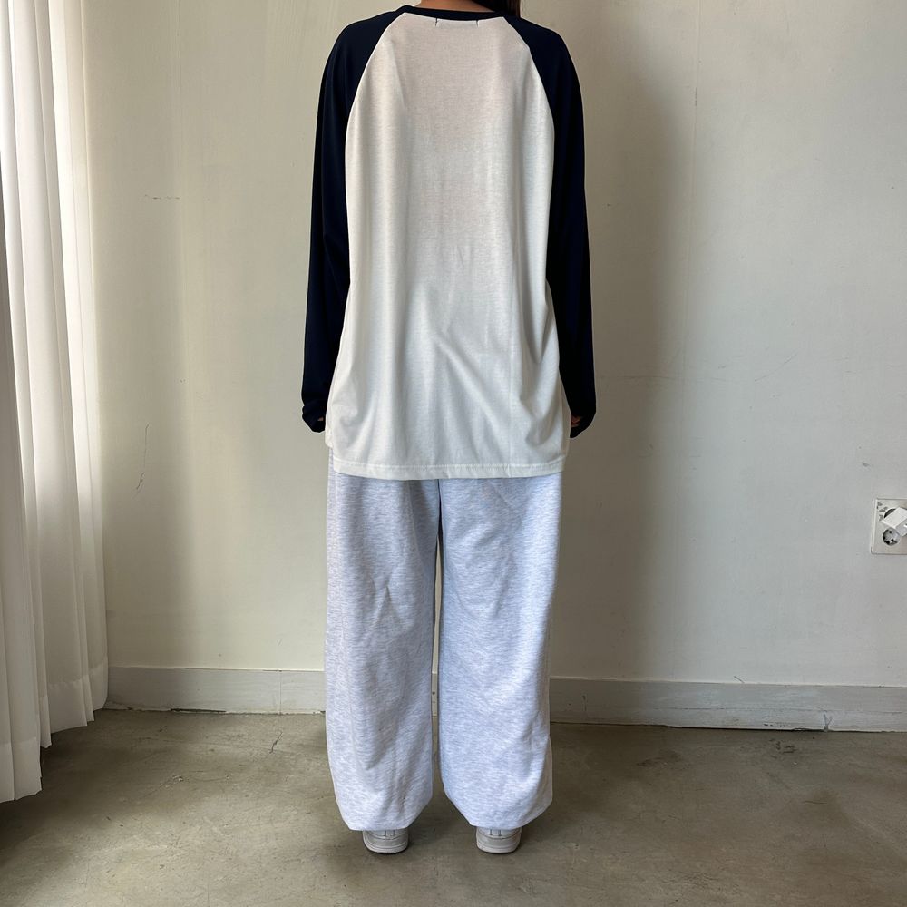 ラグランオーバーサイズ長袖Tシャツ | ファッション通販サイト NUGU