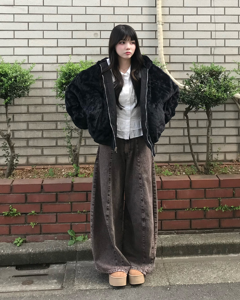 オーバーサイズファーブルゾン | ファッション通販サイト NUGU