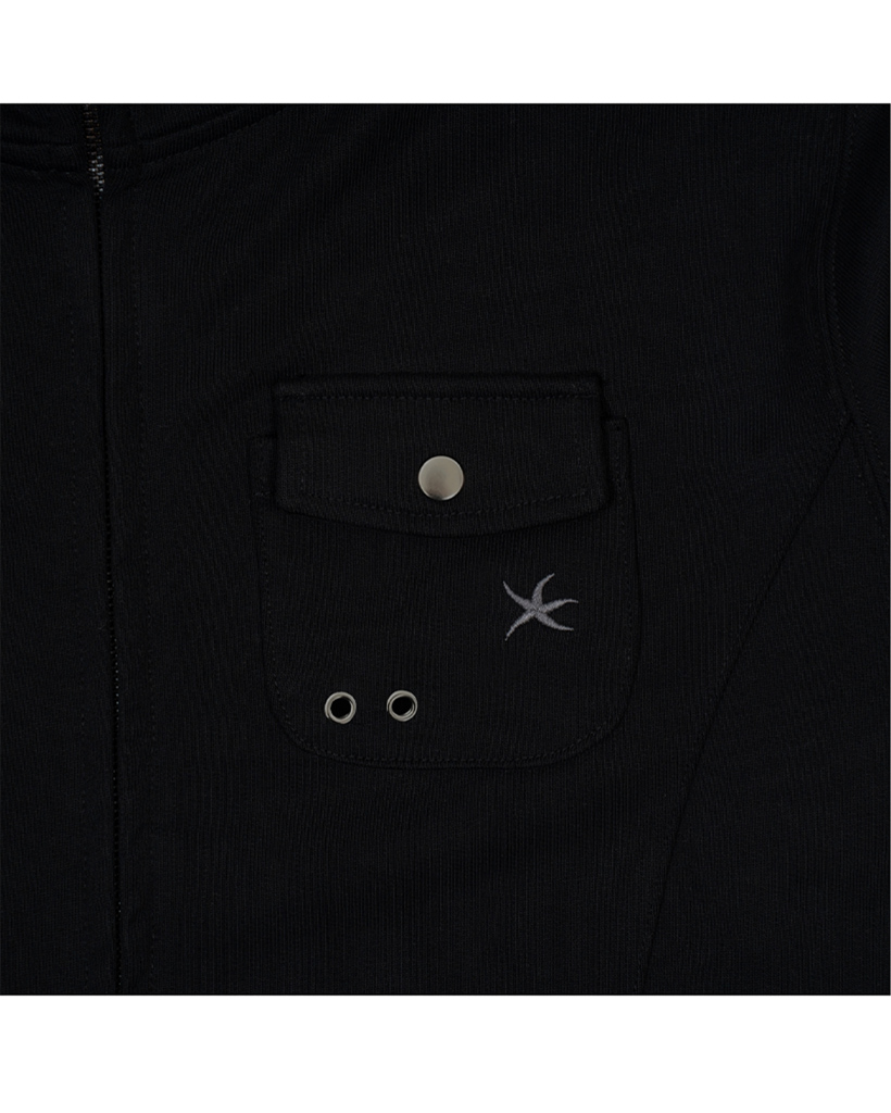 TCM easy pocket hooded zip-up (black) | ファッション通販サイト NUGU
