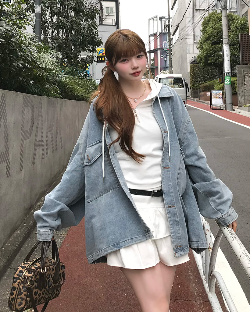 オーバーフィットデニムジャケット