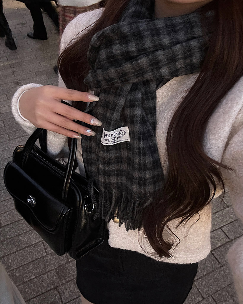 ソフトチェックパターンマフラー | ファッション通販サイト NUGU