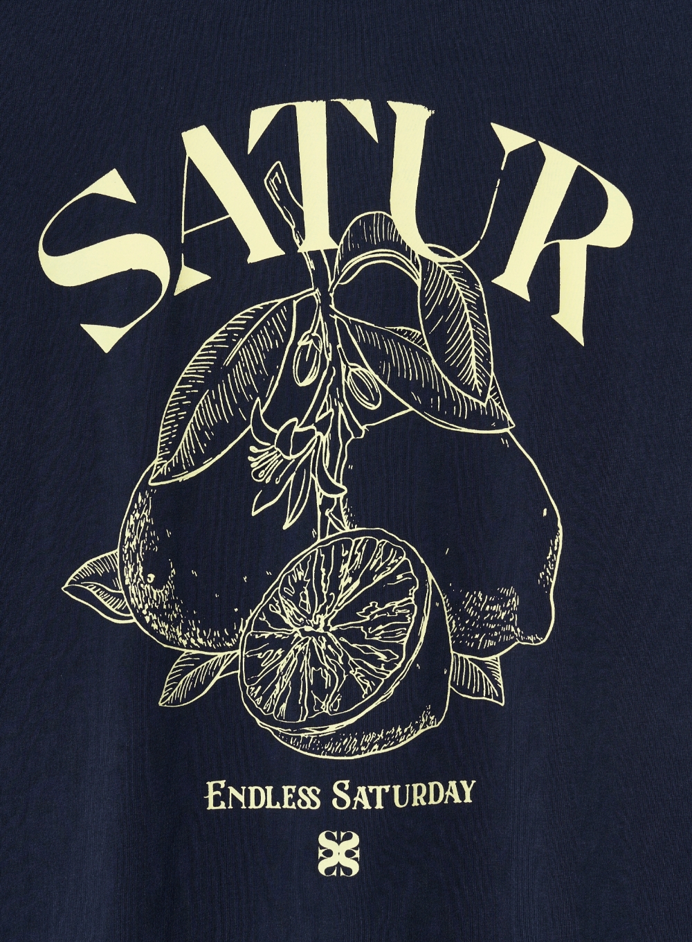 Tシャツ・カットソー SATUR [Park Gyu-young PICK] (W) Capri Citron Drawing Summer W) Capri Citron Drawing Summer Graphic T-Shirt - Cream