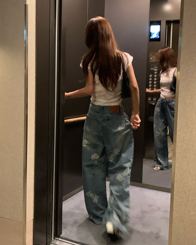 関送込 Faychui Radiant Diamond Wide-Leg Jeans DND4DES×Faychui Radiant Diamond Wide-Leg Jeans