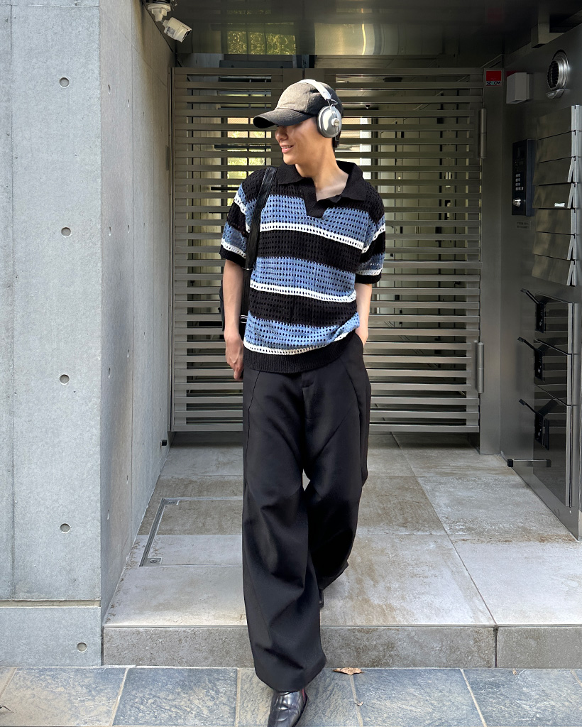 ボーダーカラーニットTシャツ | ファッション通販サイト NUGU
